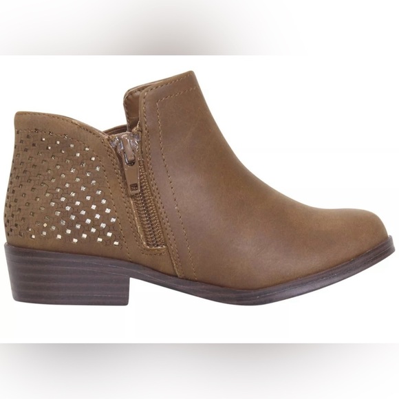 Mia Kids Little/Big Girl's Darlette Ankle Boots Cognac - Picture 2 of 8
